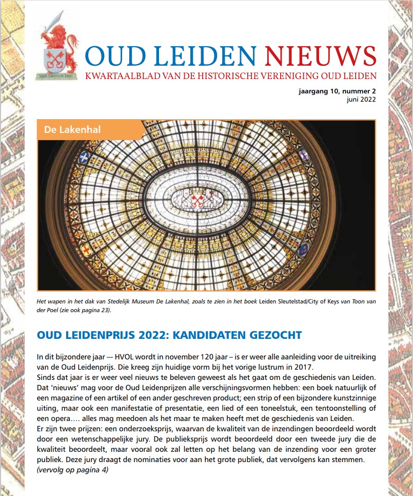 Oud Leiden Nieuws jaargang 10 nr. 2 juni 2022