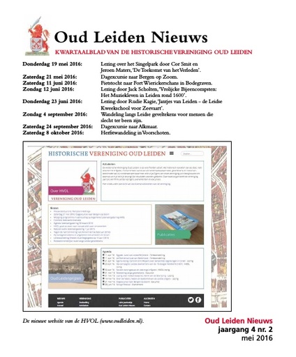 Oud Leiden Nieuws jaargang 4 nr. 2 mei 2016