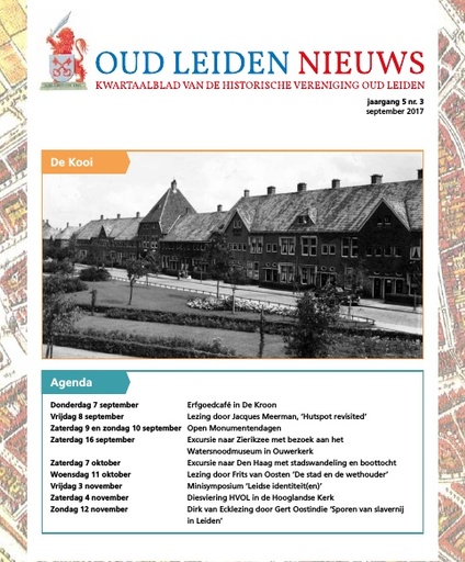 Oud Leiden Nieuws jaargang 5 nr. 3 september 2017