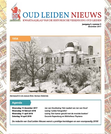 Oud Leiden Nieuws jaargang 5, nr. 5 december 2017
