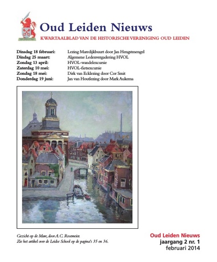 Oud Leiden Nieuws jaargang 2 nr. 1 februari 2014